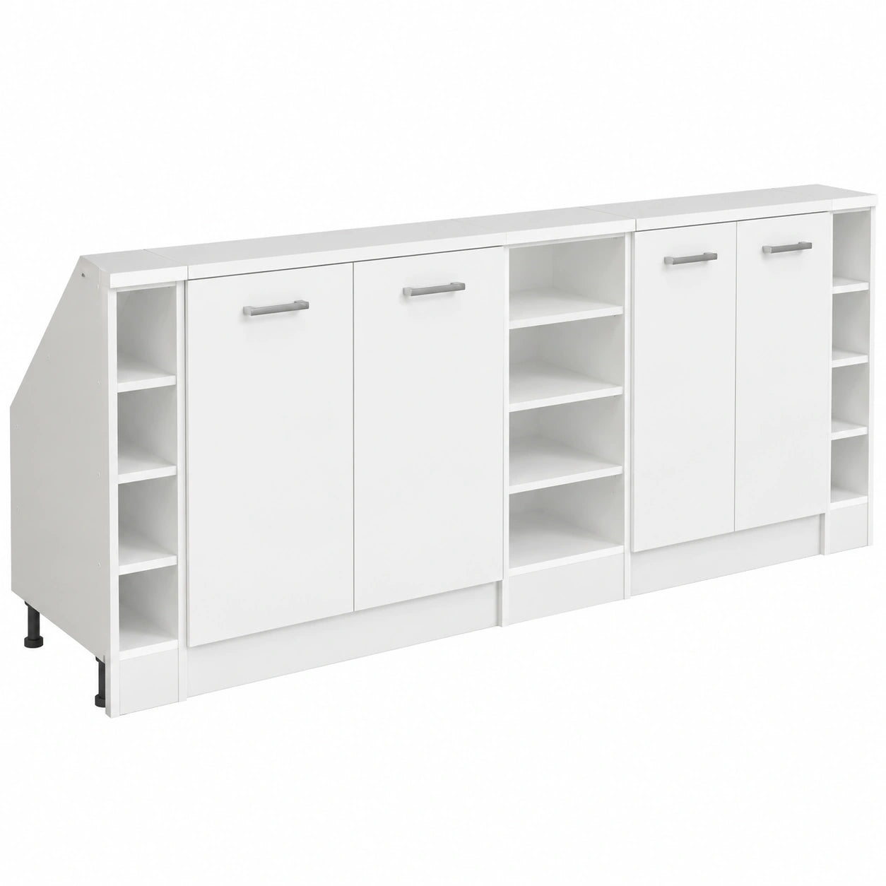 Meuble polyvalent, avec rangement, coloris blanc, pour les espaces de vie