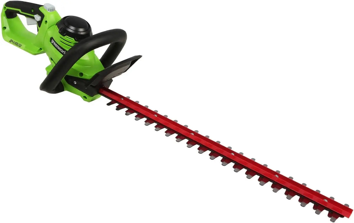Greenworks 24V 22 Inch Cordless Laser Cut Hedge Trimmer, Tool Only