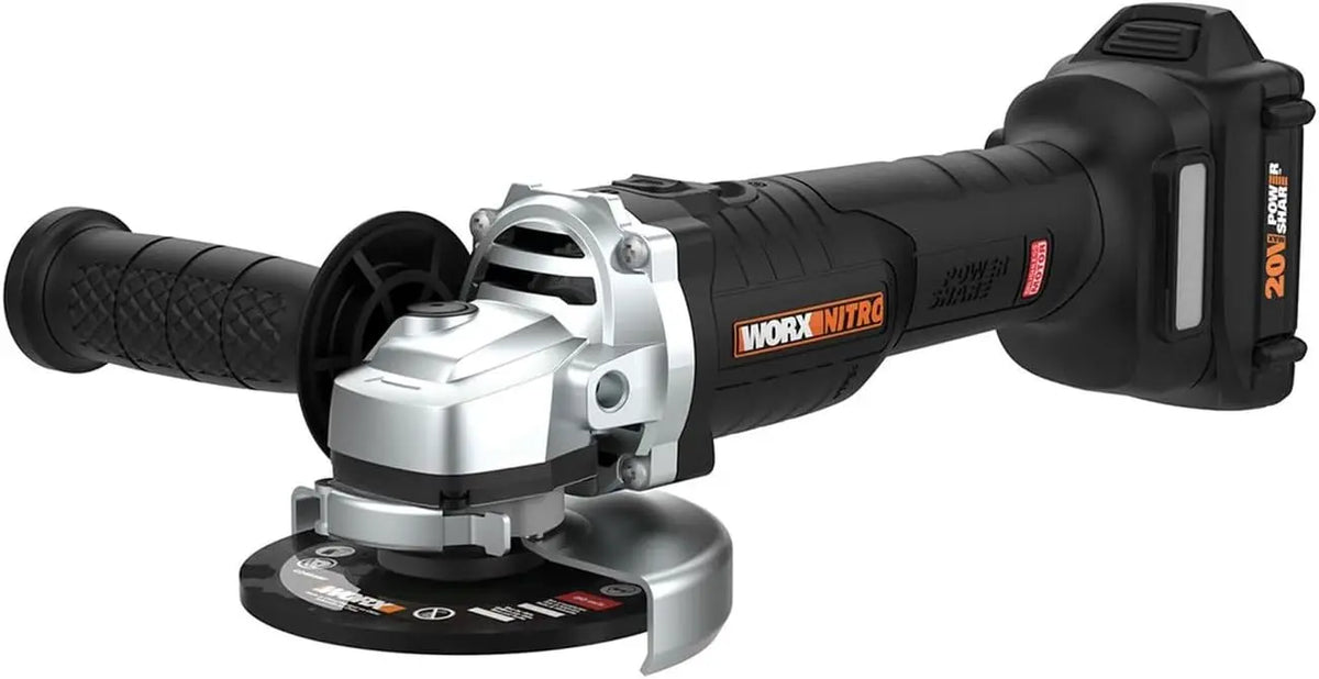 WORX 20V Brushless 4.5 Inch Cordless Angle Grinder, WX812L, Brushless Motor