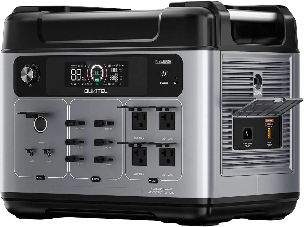 P2001 PLUS Portable Power Station, 2048Wh, 4800W Peak, Home Backup, Bluetooth Connectivity, Wi-Fi Connectivity