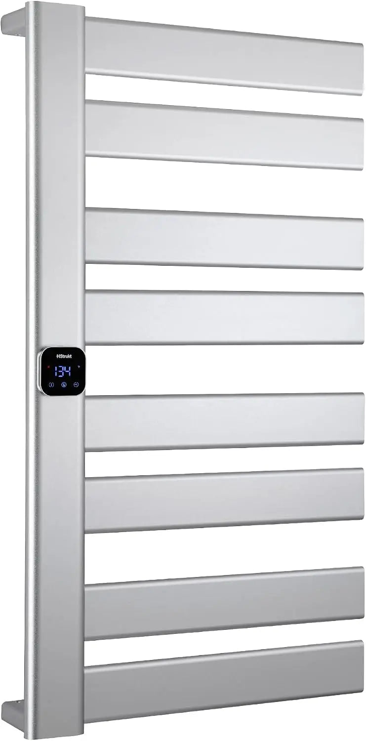 Heated Towel Rack, Electric Towel Warmer for Bathroom, Wall Mounted, Adjustable Temperature, Timer