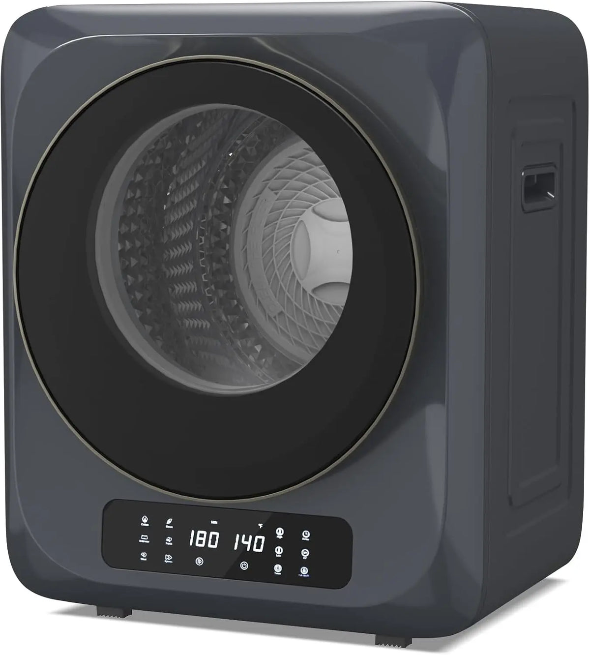 VCJ Portable Dryer for Laundry, 12lbs Clothes Dryer with 6 Drying Modes & 8H Timer, LED Display 850W Front Load Compact Electric Dryer for Apartment