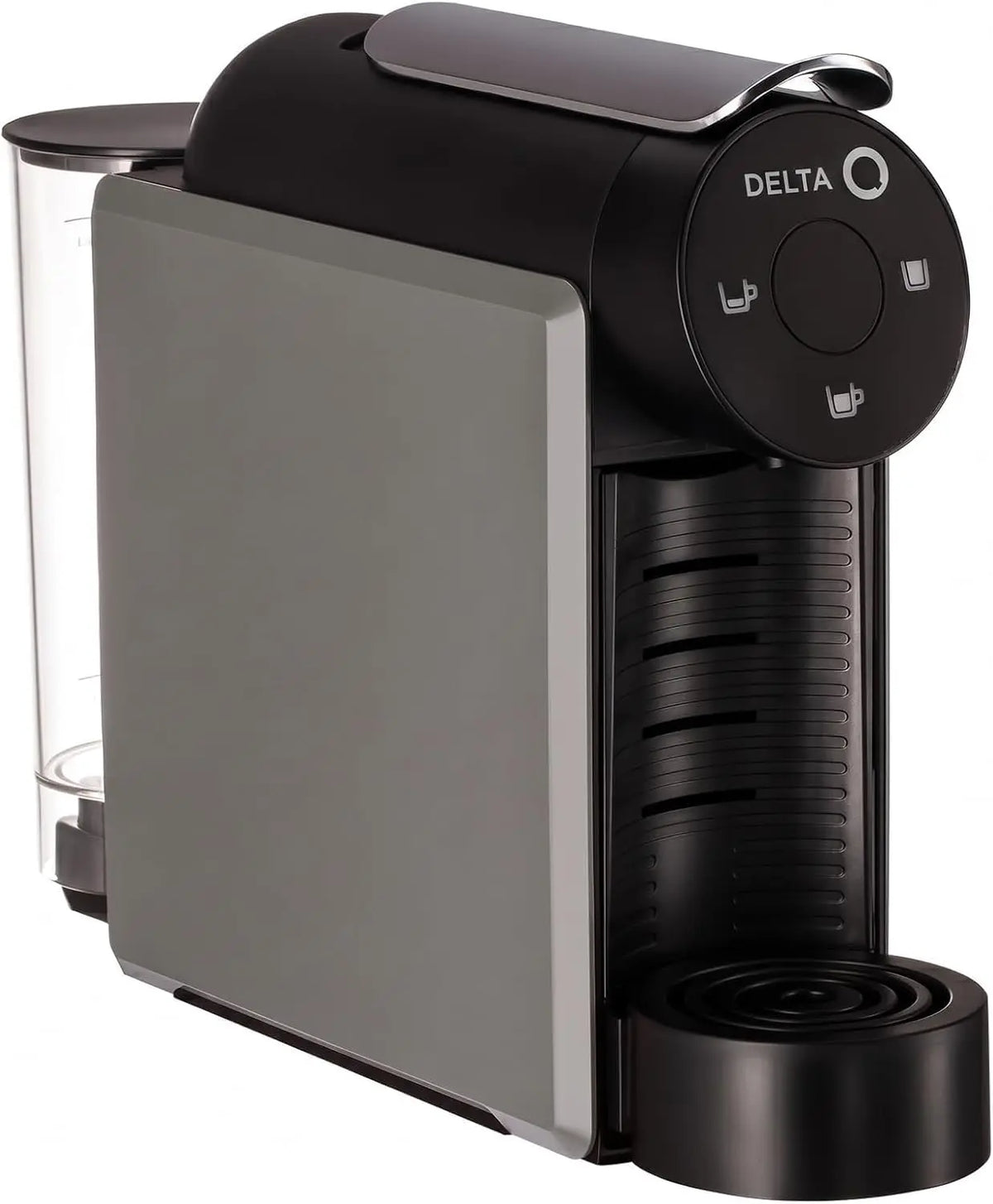 Delta Q MiniQool Coffee Machine Capsules, Gray, Removable Water Tank