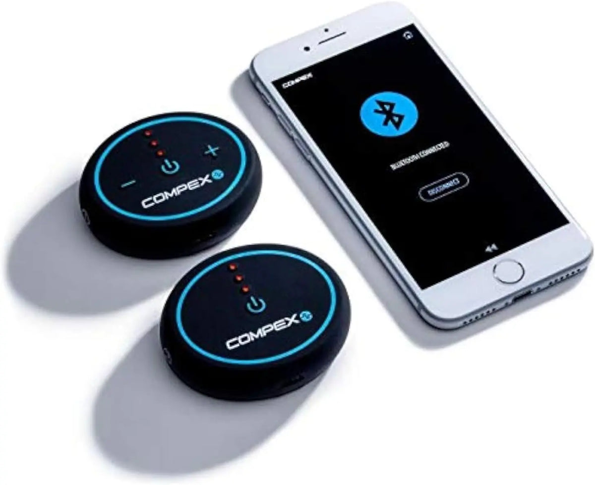 Compex Mini Wireless Electric Muscle Stimulator EMS with Tens 2 Pods