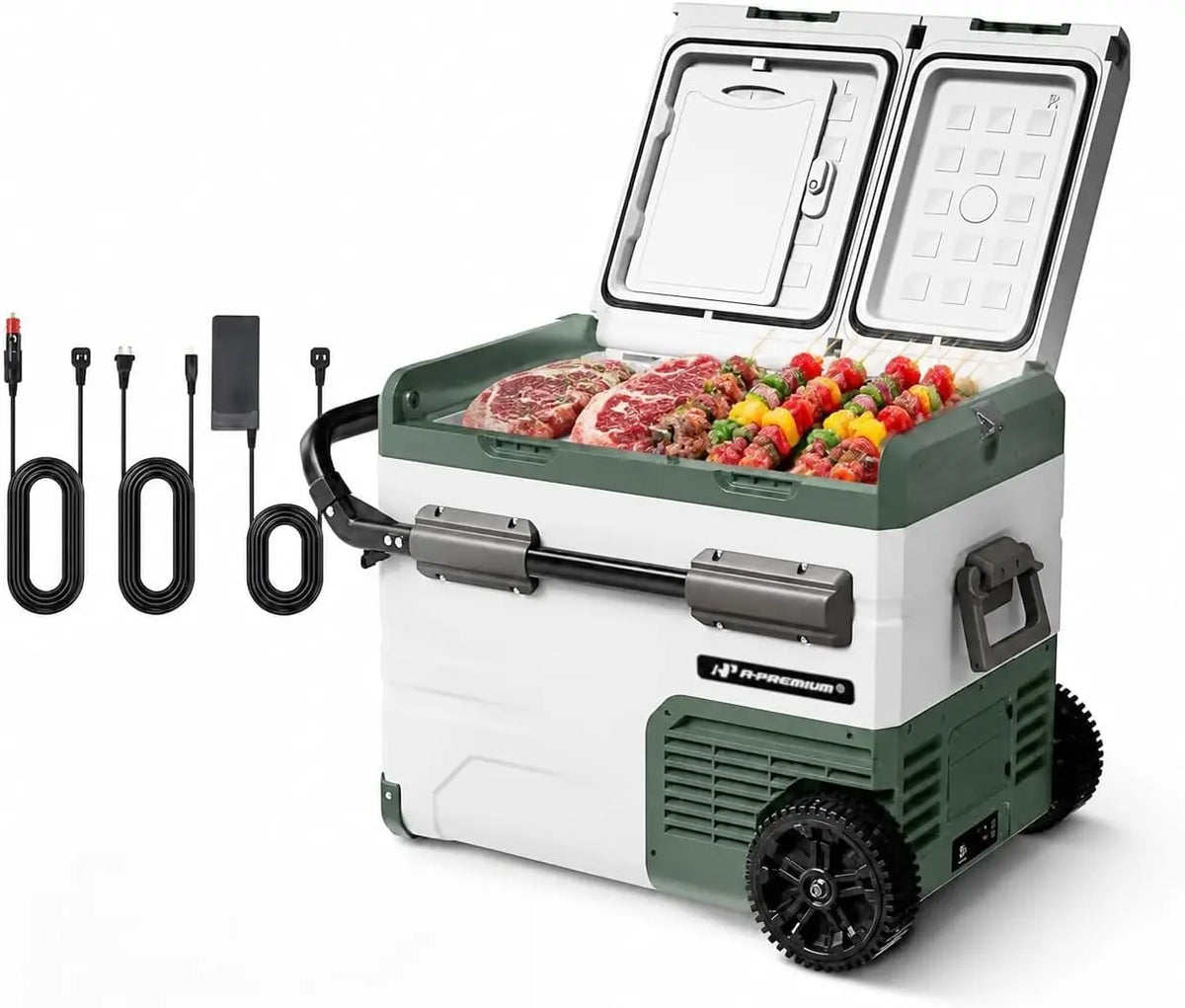 A- 12 Volt Refrigerator 48QT/45.6L Portable Car Fridge Cooler, Touch Controls