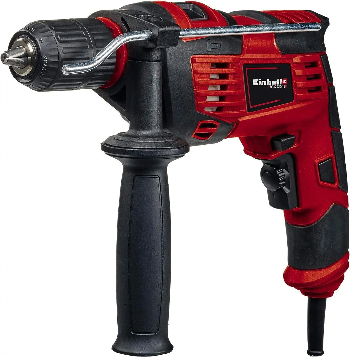 Einhell 4259848 Impact Drill TC-ID 720/1 E 720 W, 44800 min-1 Impact Rate, 13 mm keyless Chuck, Speed Electronics, Continuous Rotation Lock