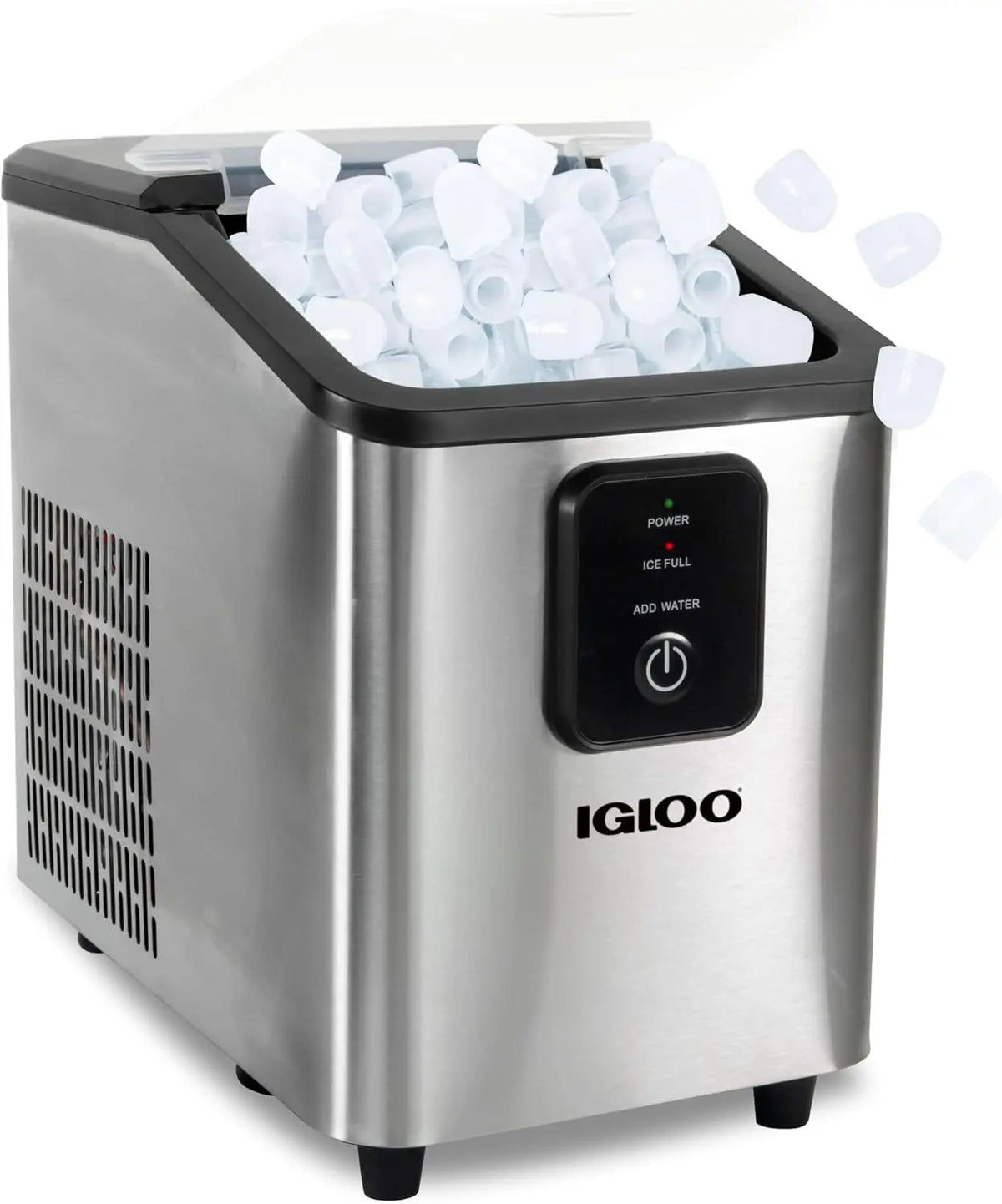 Igloo Ice Maker Countertop - Portable Ice Maker, 26lbs, Stainless Steel