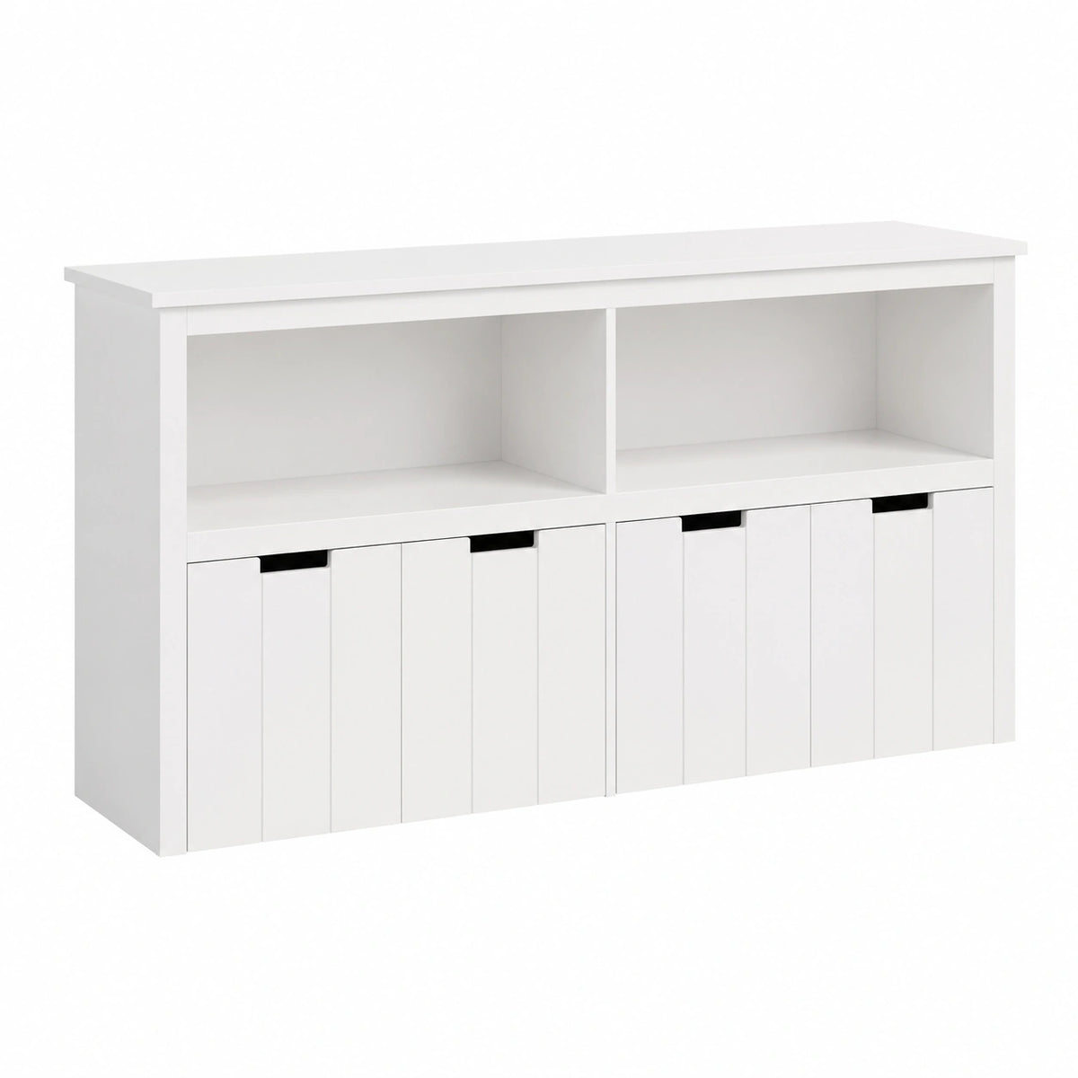 Meuble polyvalent, avec rangement, avec tiroirs, coloris blanc, 120 x 33 x 61,5 cm, pour les espaces de vie