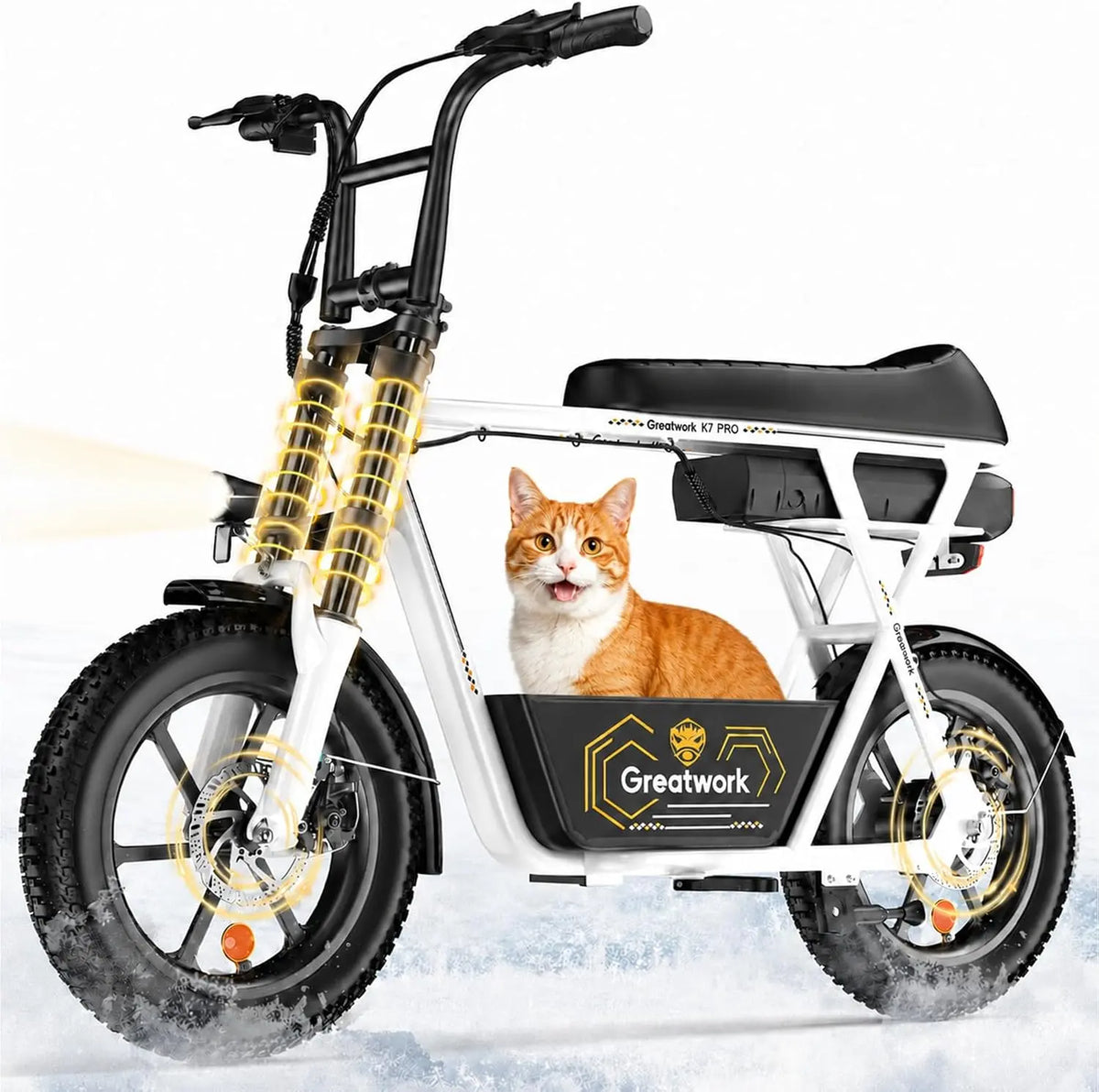 GREAT WORK 1500W Peak Electric Scooter Adults with 480/720Wh Large Battery, LCD Display