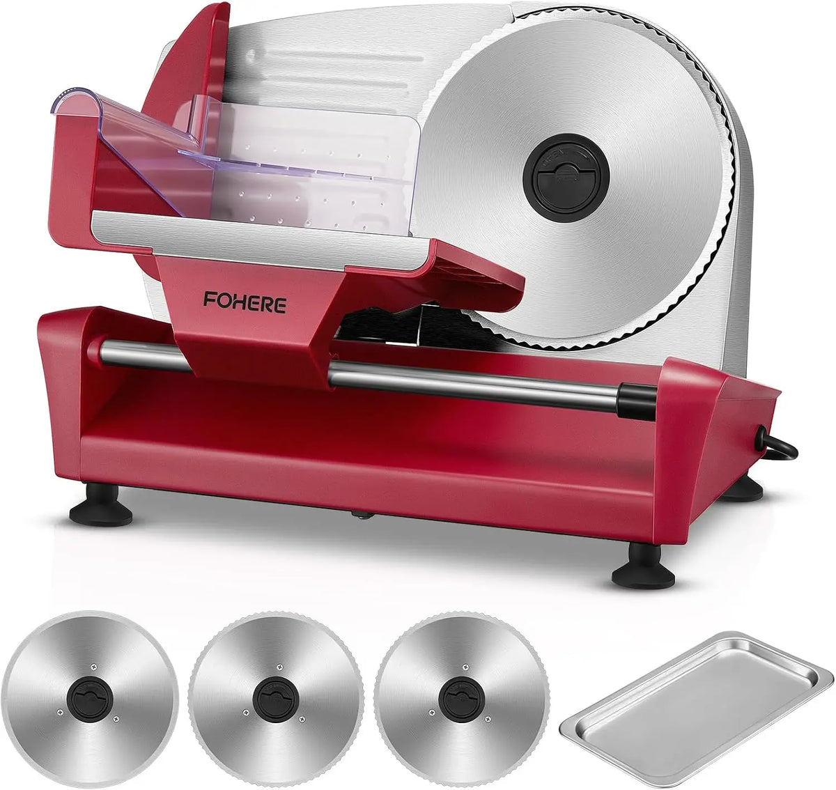 FOHERE 250W Electric Meat Slicing Machine Machine for Home