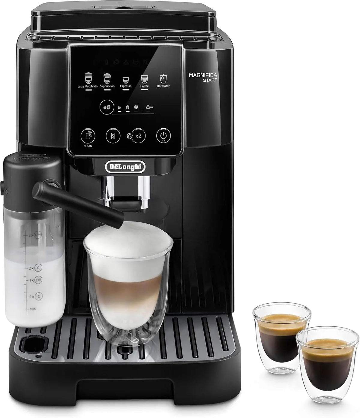 De'Longhi Magnifica Start Automatic Espresso Machine - Milk Frother, Black