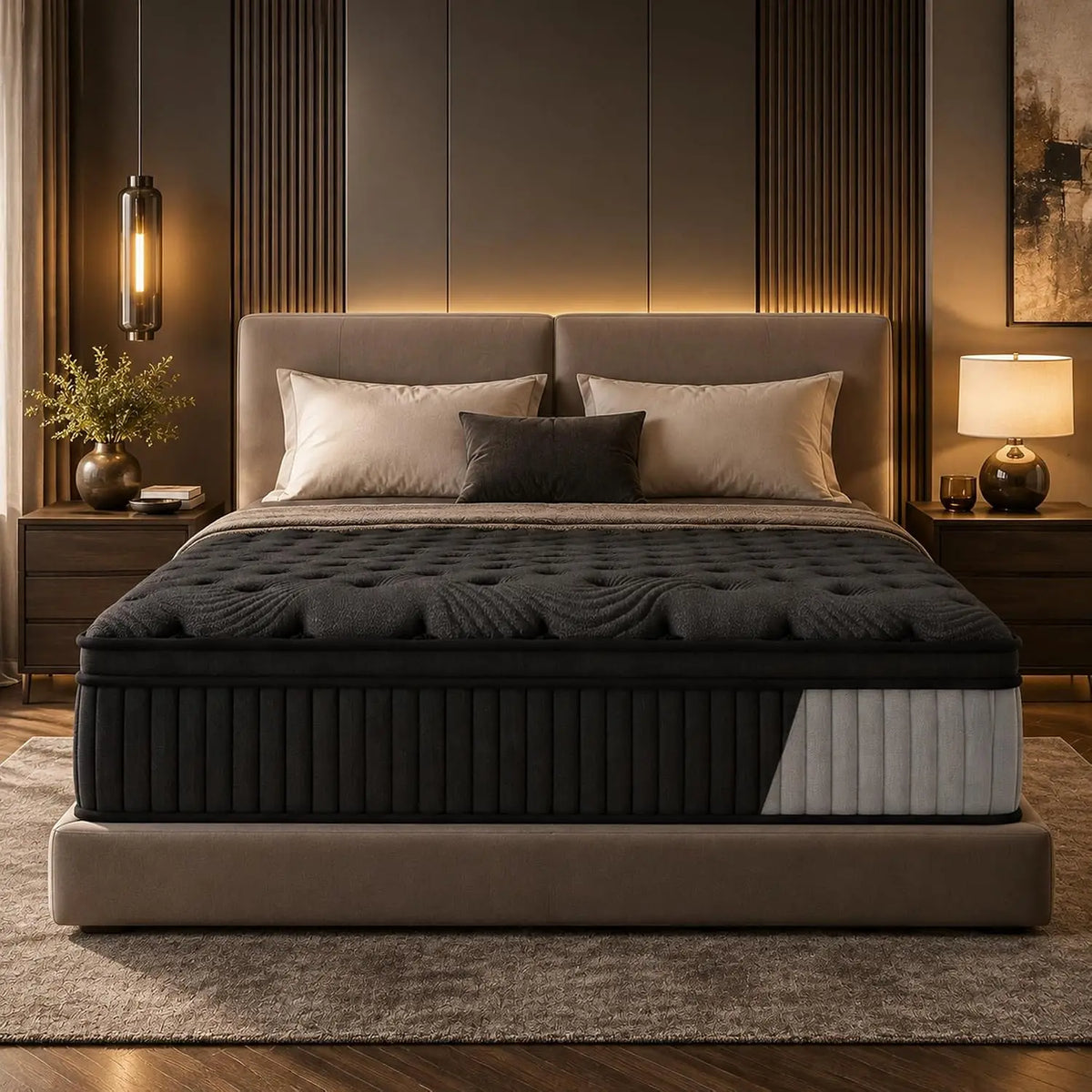 Full 14 Inch Size Mattress Hybrid Memory Foam and Spring Core