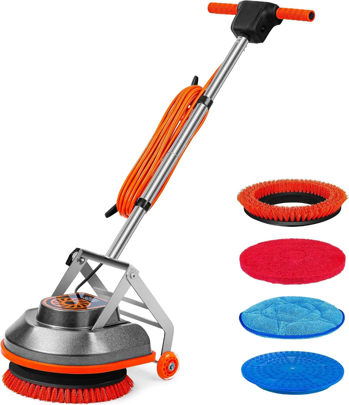 HHQ 15 Inch Floor Buffer Machine, Heavy Duty Floor Cleaner and Polisher