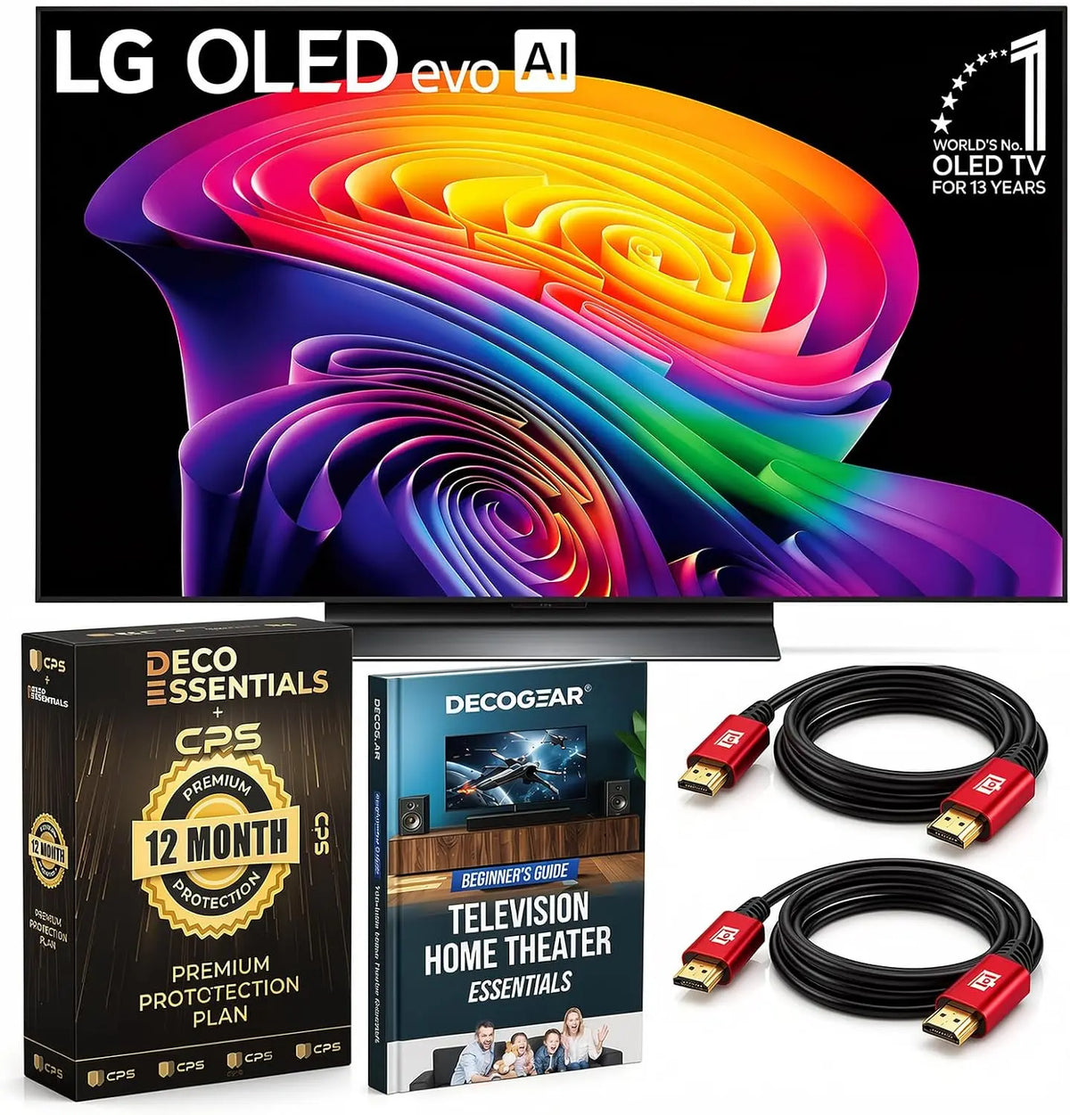 LG 48-Inch OLED evo AI 4K C6 Series Smart TV 2026 a11 AI Processor Gen3, Dolby Vision, Dolby Atmos, HDR10, 165Hz