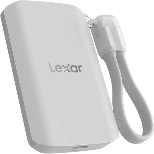 Lexar 2TB ES5 Magnetic External SSD, Up to 2000MB/s, Compatible w/MagSafe, USB-C Smartphones, iPhone 15/16 or Above, Pieces, Silver LES5XXX002T-RNWNU
