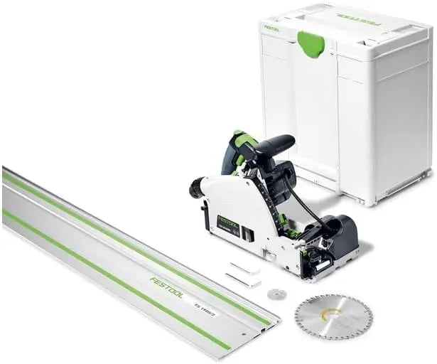 Festool Plunge-Cut Saw with Scoring Function TSV 60 KEB-F-Plus-FS and 75-inch 1900mm Guide Rail 576735+491503