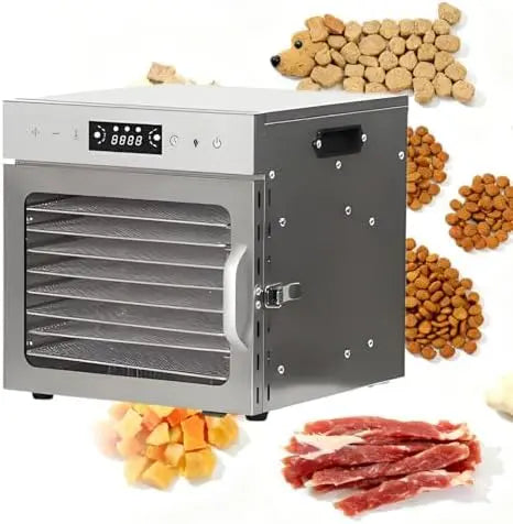 Commercial Food Freeze Dryer Machine, Stainless Steel Dehydrater, Dehydrator Machine for Fruit Dehydrated Dryer, for Fruits, Herbs, Mushroom 8Layer