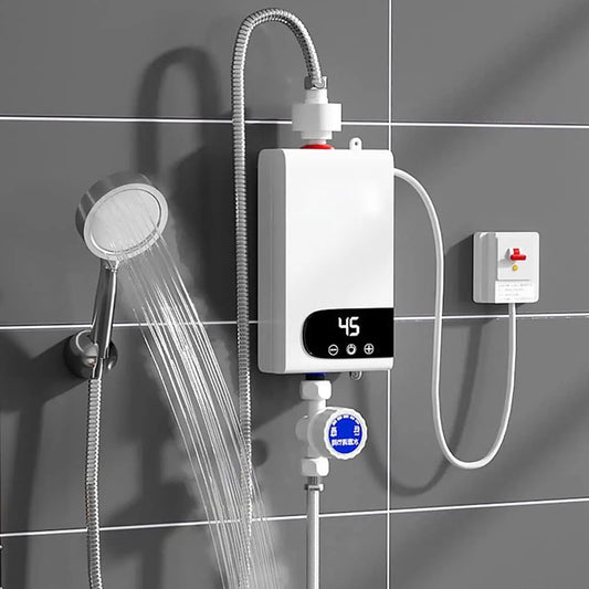 Electric - Instant Hot Water Heater Shower Electric Tankless Shower Hot Water Kitchen Bathroom Instantaneous Water Heater