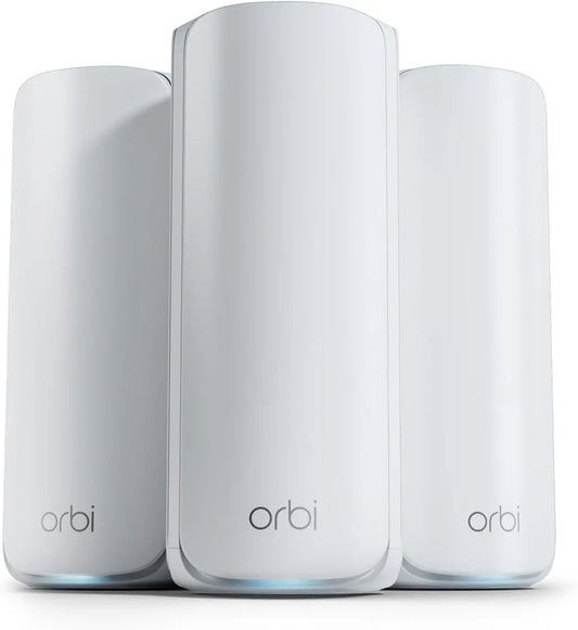 NETGEAR 3 Pack Orbi 770 Series WiFi 7 Mesh System, Up to 8,000 sq ft.