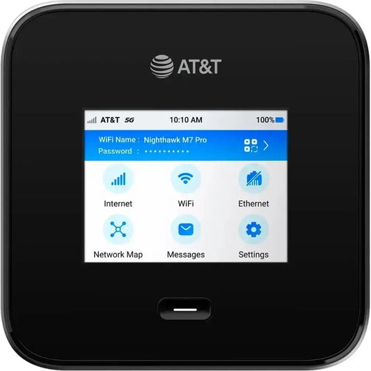 NETGEAR Nighthawk M7 Pro Mobile Hotspot 5G mmWave, WiFi 7, 8Gbps, AT&T, Portable WiFi Device for Travel, 5G Modem Wireless Router MR7400