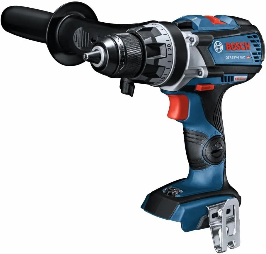 BOSCH GSR18V-975CN 18V Brushless Connected-Ready 1/2 Inch Drill/Driver Bare Tool, Brushless Motor