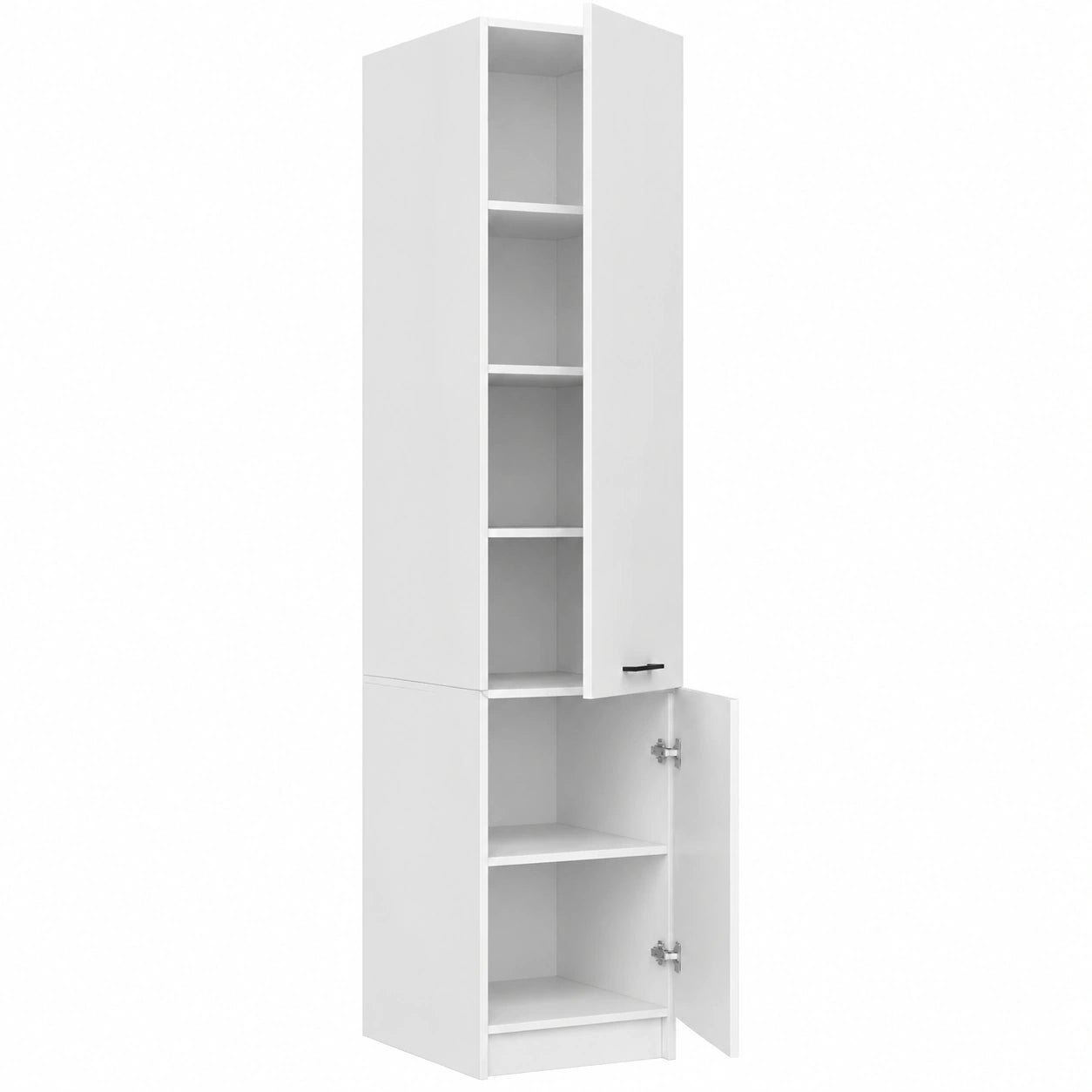 Armoire, avec rangement, coloris blanc, pour la chambre