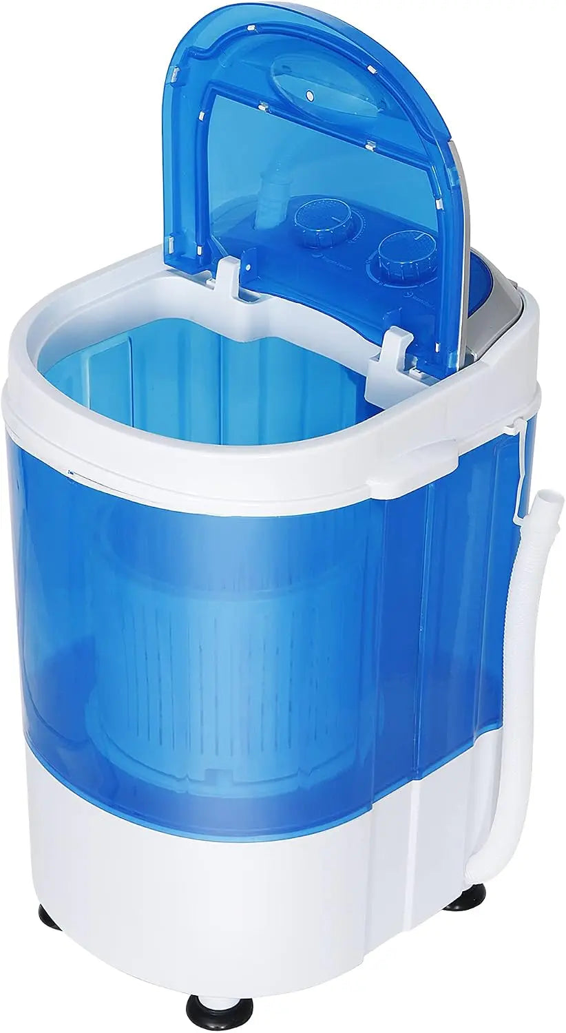 Portable Mini Washing Machine，Small Compact Laundry 4.4lbs Capacity Washer w/Spin Cycle Basket and Drain Hose, Drum Washing Machine, Timer