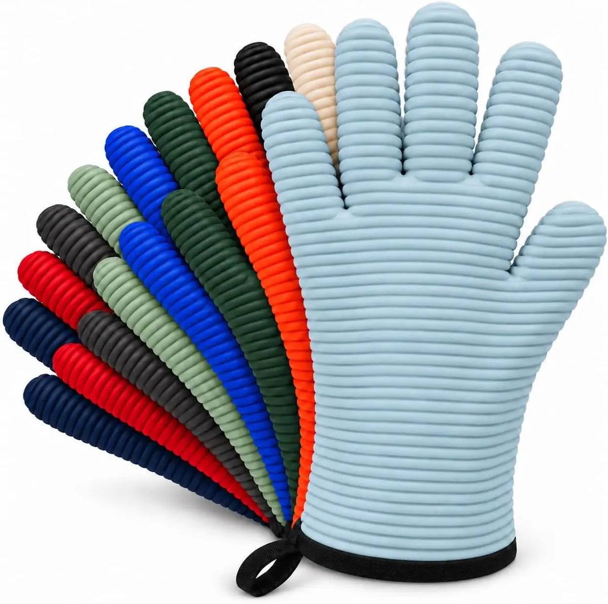 KITCHEN PERFECTION Smoker BBQ Grill Gloves, Heat Resistant Oven Mitts