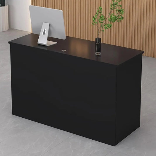Reception Desk Counter with Lockable Drawer & Storage Shelf