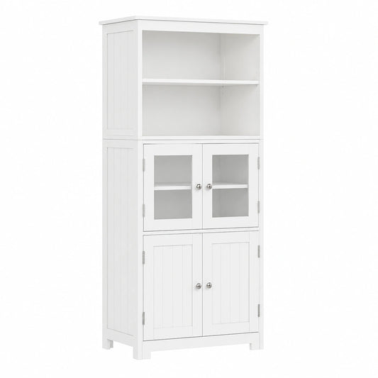 Armoire, réglable, avec rangement, avec étagères, coloris blanc, pour la chambre