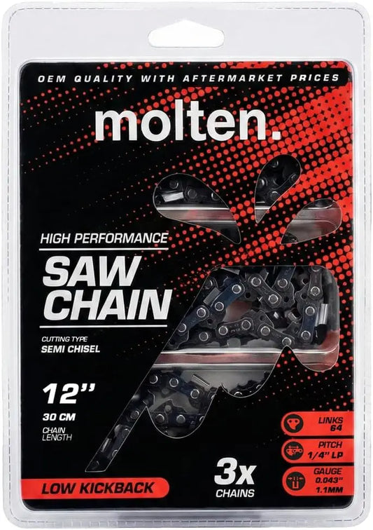 3 Pack Stihl 12 Chainsaw Inch Chain for MSA 60 C - MSA 120 C, MSA 70 C