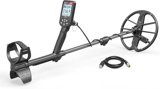 Nokta Simplex Ultra Waterproof Metal Detector, with Carbon Fiber Shaft and 11 Inch Search Coil Metal Detector, Bluetooth Connectivity