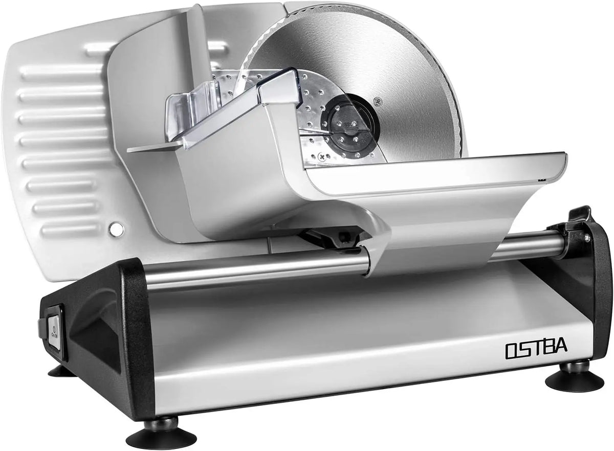 OSTBA Electric Meat Slicer with 7.5 Inch Stainless Steel Blades, 150W
