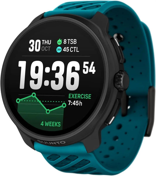 SUUNTO Race 2 GPS Sports Watch, 1.5  AMOLED, 115+ Sports Modes, Wave Blue