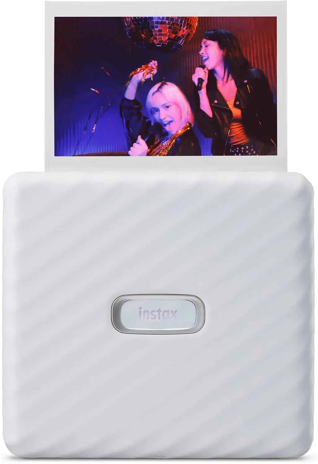 Fujifilm Instax Link Wide Smartphone Photo Printer, Edit, Customize, and Print from The App, Polaroid Printer, Bluetooth 4.2, Ash White, Refurbished