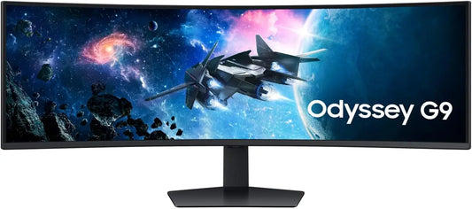 SAMSUNG 49 Inch Odyssey G9 DQHD 240Hz, 1ms, HDR10+, Curved Gaming Monitor, LS49CG95DENXZA, Refurbished