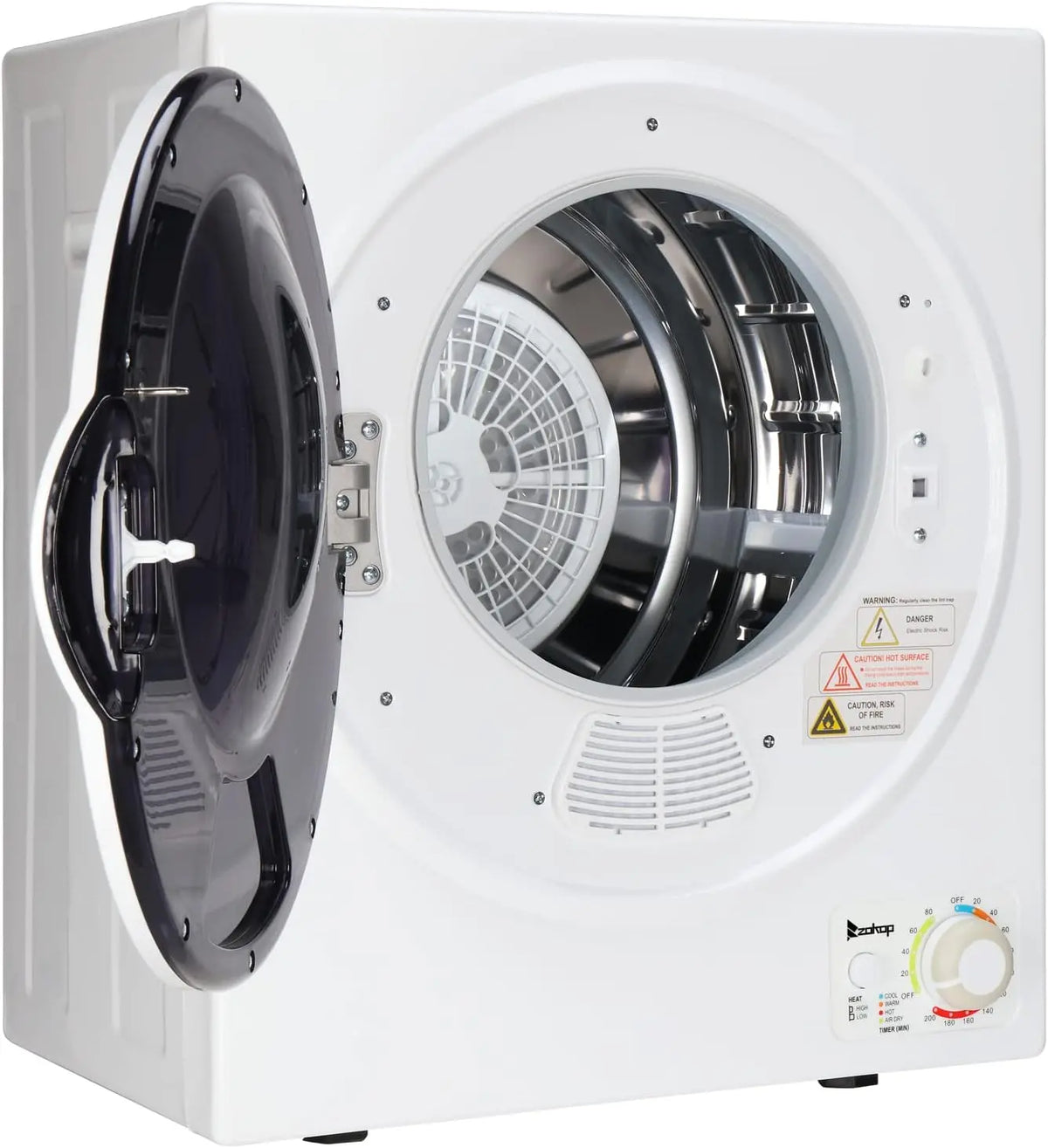 Winado 1.5 Cu. Ft. Portable Dryer Apartment Laundry with Air Intake Filter, Timer