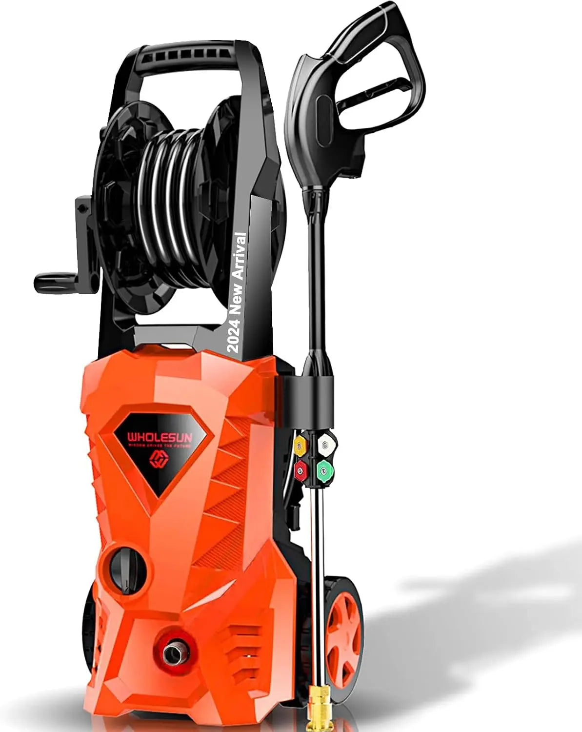 4500PSI Electric Pressure Washer 2.8GPM Power Washer 1600W High Pressure Cleaner Machine, with 4 Nozzles Foam Cannon Powerwasher for Home use