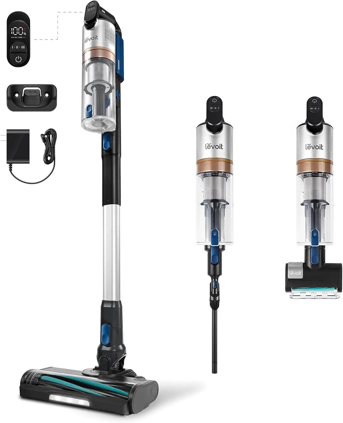 Levoit Cordless Vacuum, Ultra Suction, Up to 60 Mins, Mini Motorized Brush, HEPA Filtration