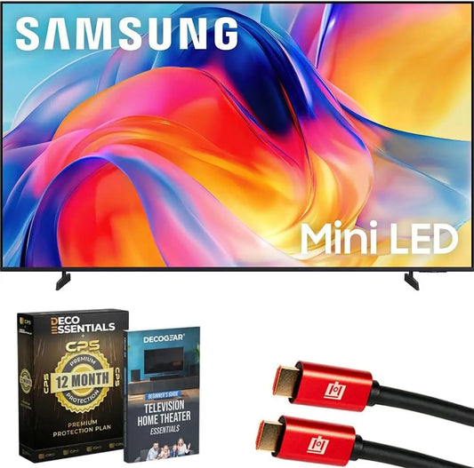 Samsung 43 Inch Mini LED M70H 4K 3840x2160 Vision AI Smart TV, Titan Black 2026 UN43M70HAFXZA Bundle with 1 YR CPS Enhanced Protection Pack