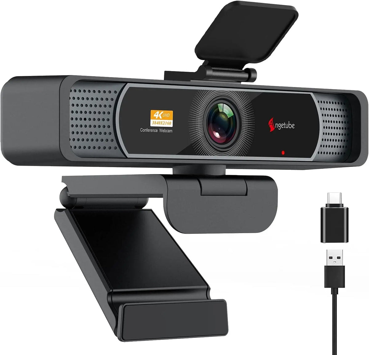 Angetube Wide Angle 4K Webcam for Pieces, 120° FOV Video Conference Web Camera