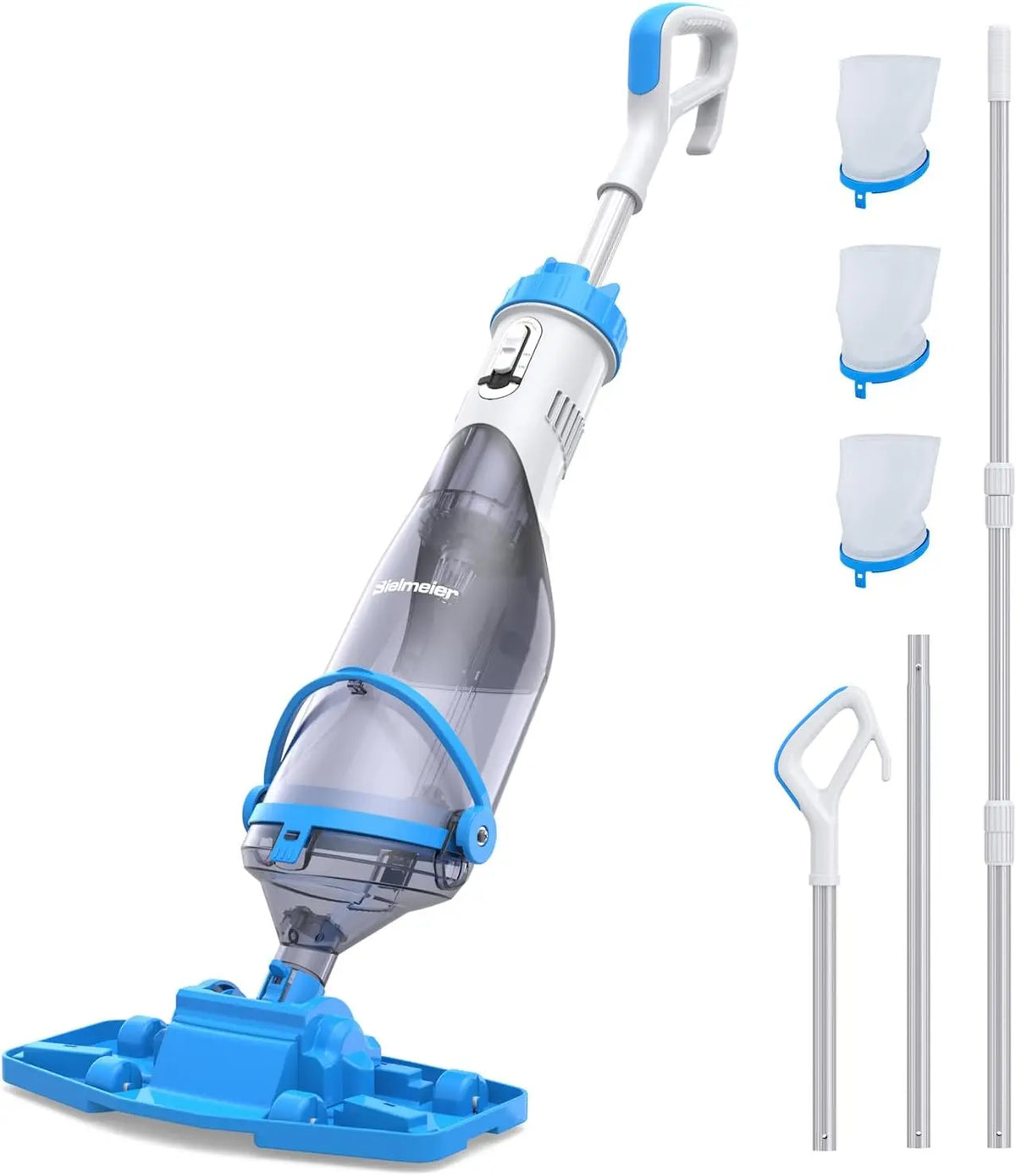 BIELMEIER 19 GPM Cordless Handheld Pool Vacuum with Telescopic Pole