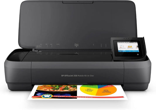 HP OfficeJet 250 Portable Printer with Wireless and Mobile Printing CZ992A, Touch Controls, Wi-Fi Connectivity, Refurbished