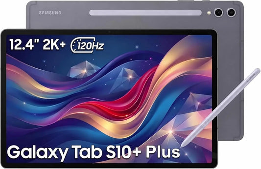Samsung Galaxy Tab S10+ Plus 12.4 Inch Tablet, 12GB RAM, 256GB + 256GB SD Card, Touch Controls, Bluetooth Connectivity