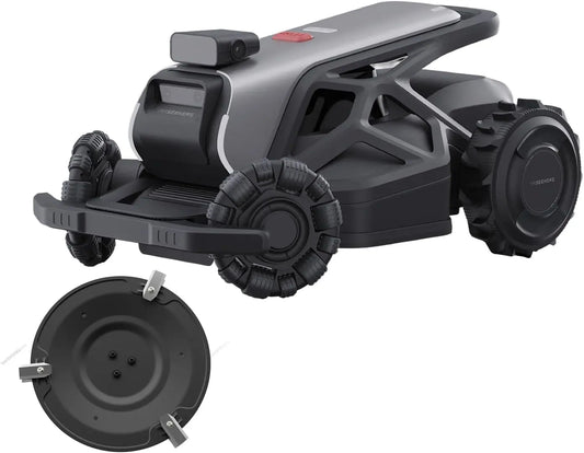 TRON Robot Lawn Mower with Large Mowing Disk Ship Separately, Bluetooth Connectivity, Wi-Fi Connectivity