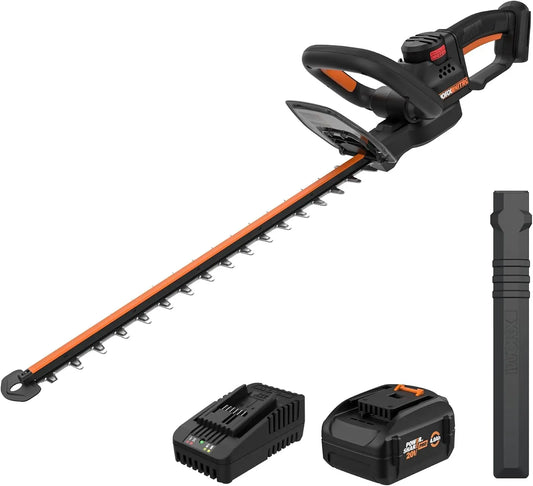 WORX Cordless Hedge Trimmer, 20V 22 Inch Bush Trimmer, WG263, Brushless Motor