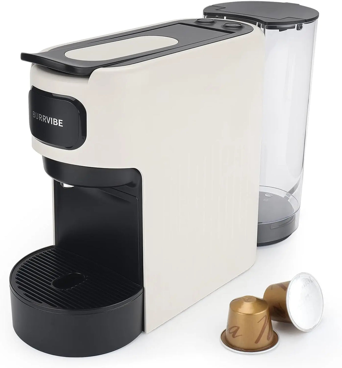 Mini Espresso Pod Machine Compatible with Nespresso Original Pods, 20 Bar Capsule Coffee Maker with 40 oz Removable Water Tank