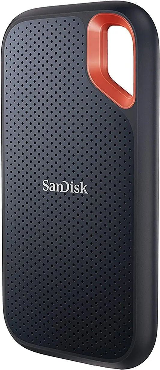 Sandisk 4TB Extreme Portable SSD, Up to 1050MB/s, USB-C, USB 3.2 Gen 2, IP65 Water and Dust Resistance, Updated Firmware, SDSSDE61-4T00-G25