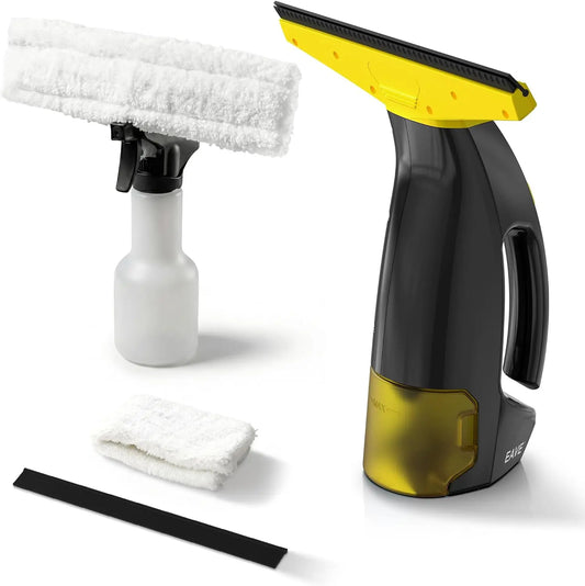 Window Vacuum Squeegee Cordless, Electric Window Cleaner Kit with 11 Inch Squeegee Blades, Suitable for Windows, Mirrors, Removable Water Tank