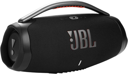 JBL Boombox 3 Black Portable Bluetooth Speaker with Massive Sound - Deepest Bass, IPX7 Waterproof, 24H Playtime, PartyBoost